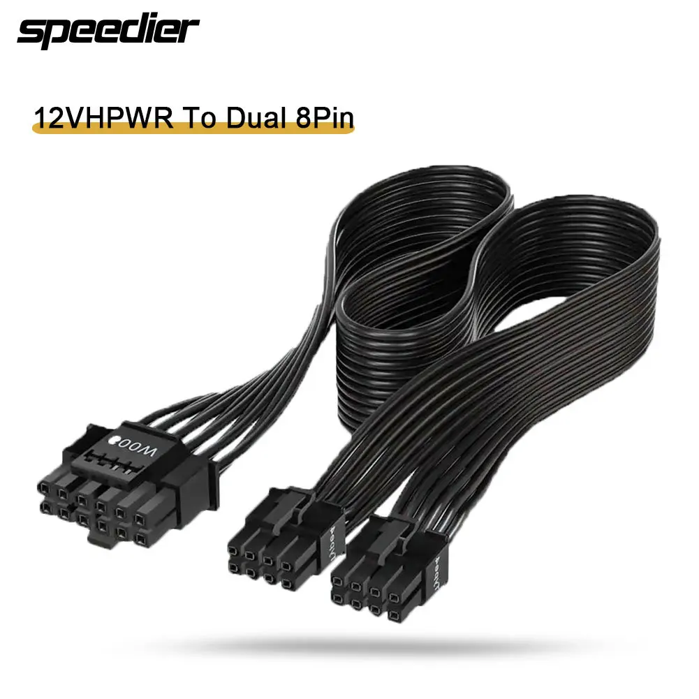 Dual 8Pin To 16Pin 12Vhpwr Cable - 12VHPWR ATX3.0 PCI-E 5.0 Cabo Modular