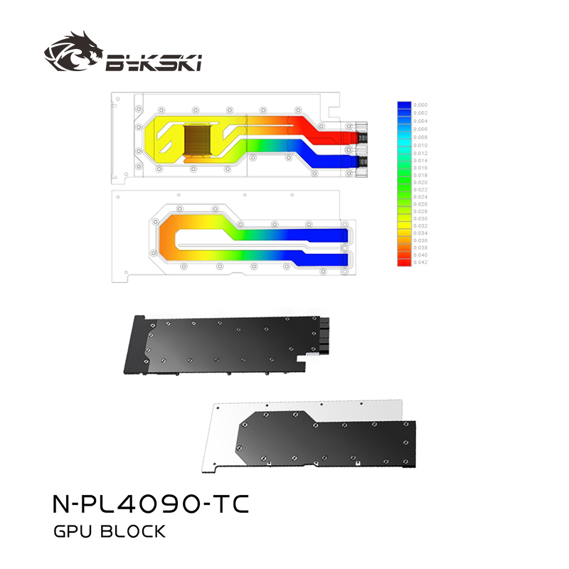 Rtx 4090 Water Block - Bykski N-PL4090-TC GPU Bloco de placa