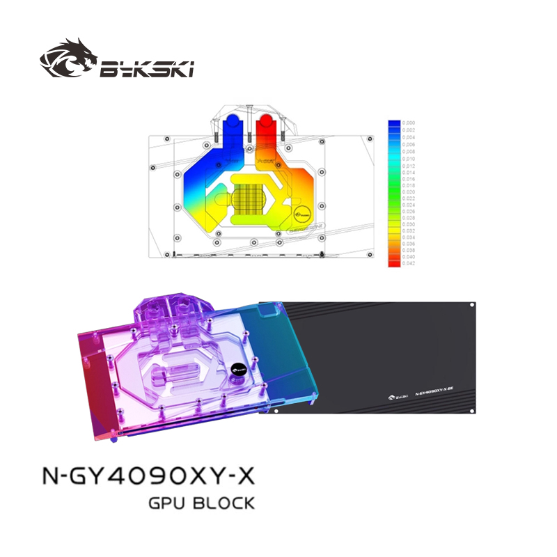 Rtx 4090 Water Block - Bloco de Água Bykski para Placa