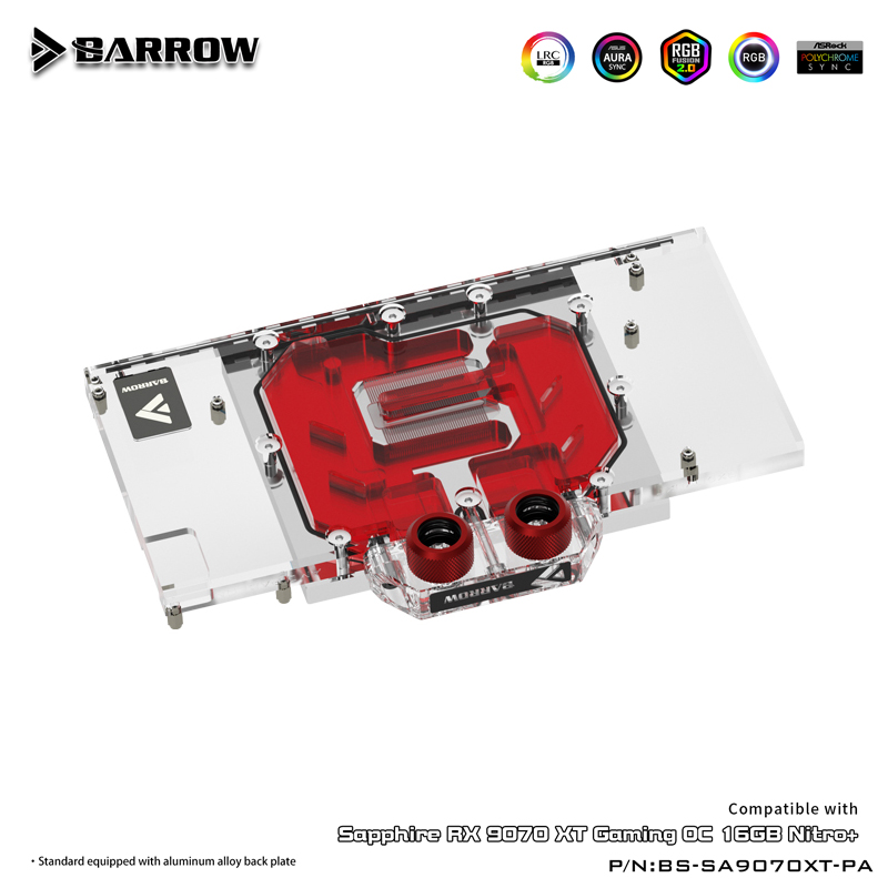 Rx 9070 16Gb - Bloco de água gpu para safira