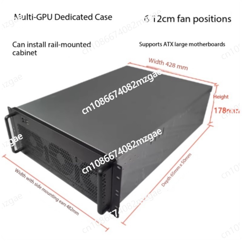 Server Gpu Chassis 4U - Chassi 4U para múltiplas placas gráficas,