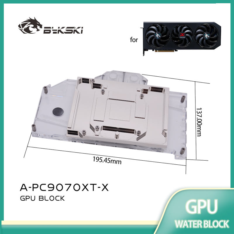 Rx 9070 Xt - Bykski A-PC9070XT-X GPU Block Use para